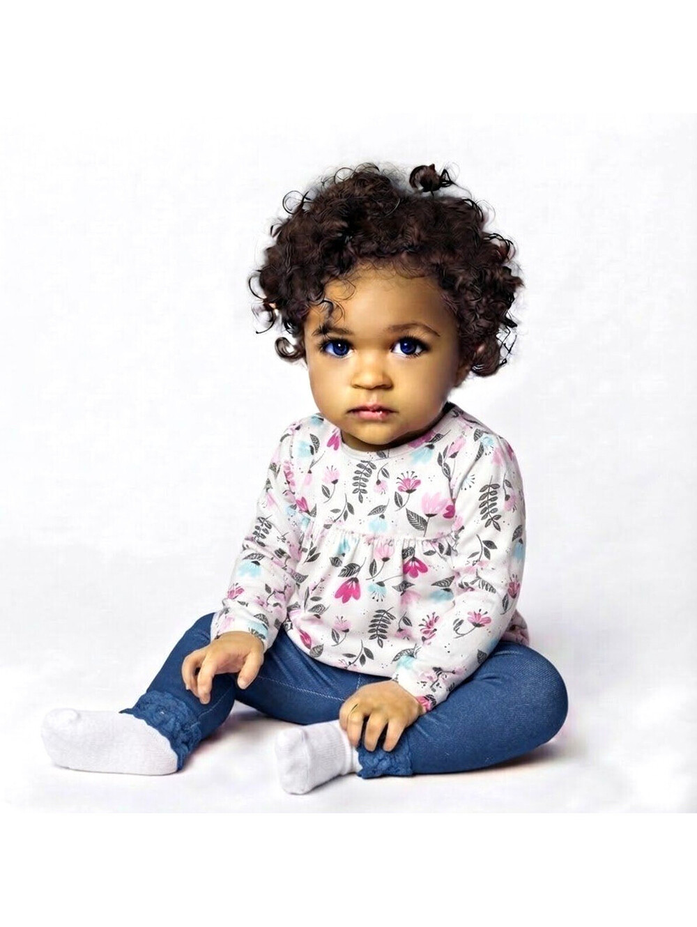 2 Piece Outfit Bundle Jumping Beans Toddler Girl Floral Top sz 18M